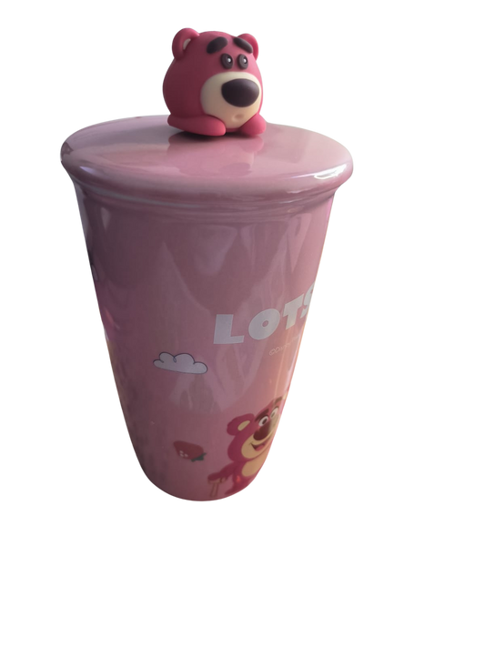 Mug en céramique Lotso avec Couvercle figurine 3D Disnay/ Pixar