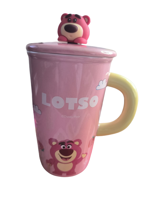 Mug en céramique Lotso avec Couvercle figurine 3D Disnay/ Pixar